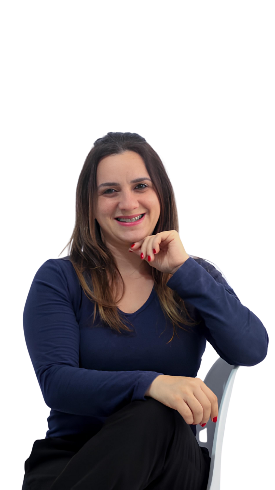 Fotógrafa Suellen Zanollo segurando uma câmera